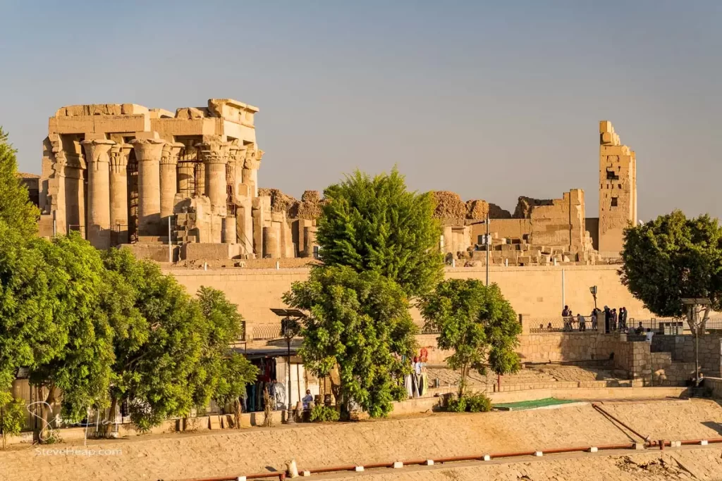 Kom Ombo temple on the banks of the Nile River in Egypt