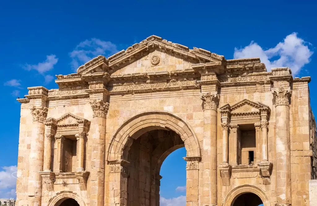 Entrance arch into the Roman City of Jerash