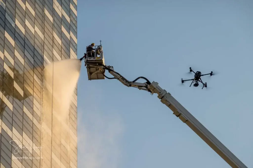 Firefighting exercise in Amman, Jordan