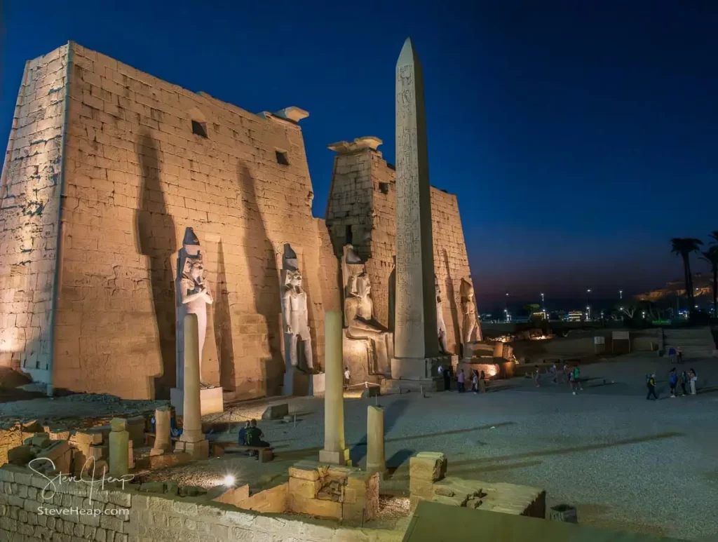 The final scene before leaving the temple of Luxor