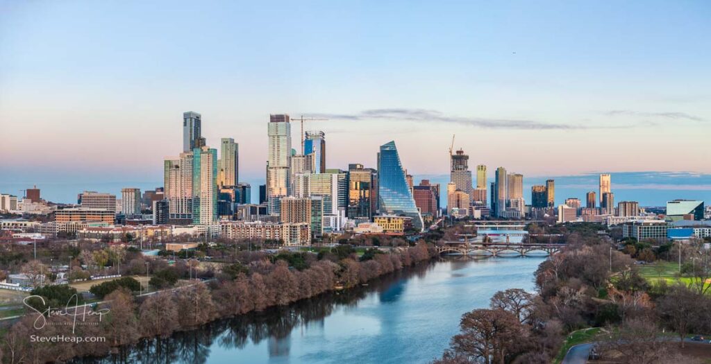 The city skyline of Austin, Texas