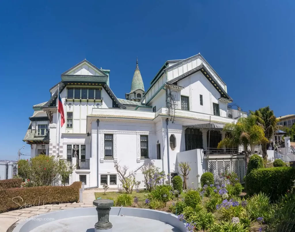 Historic Palacio Baburizza, a beautifully preserved mansion with many European architectural features