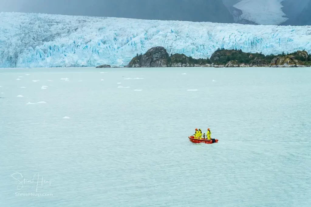 The crew getting closer to a small iceberg. Prints available in my online store