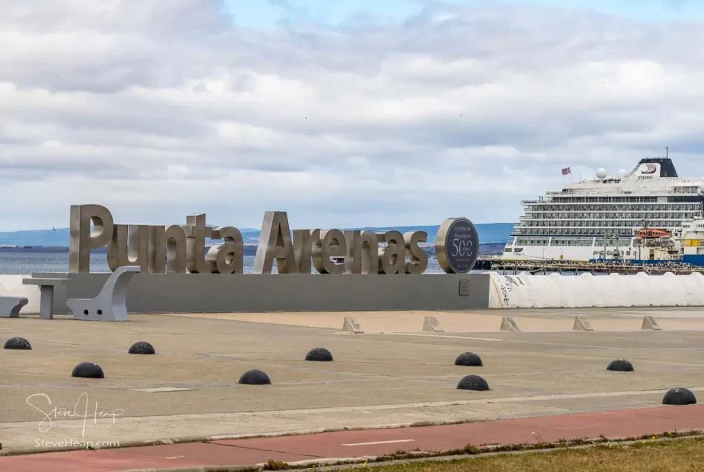 Punta Arenas and the Viking Jupiter on our walking tour of the city